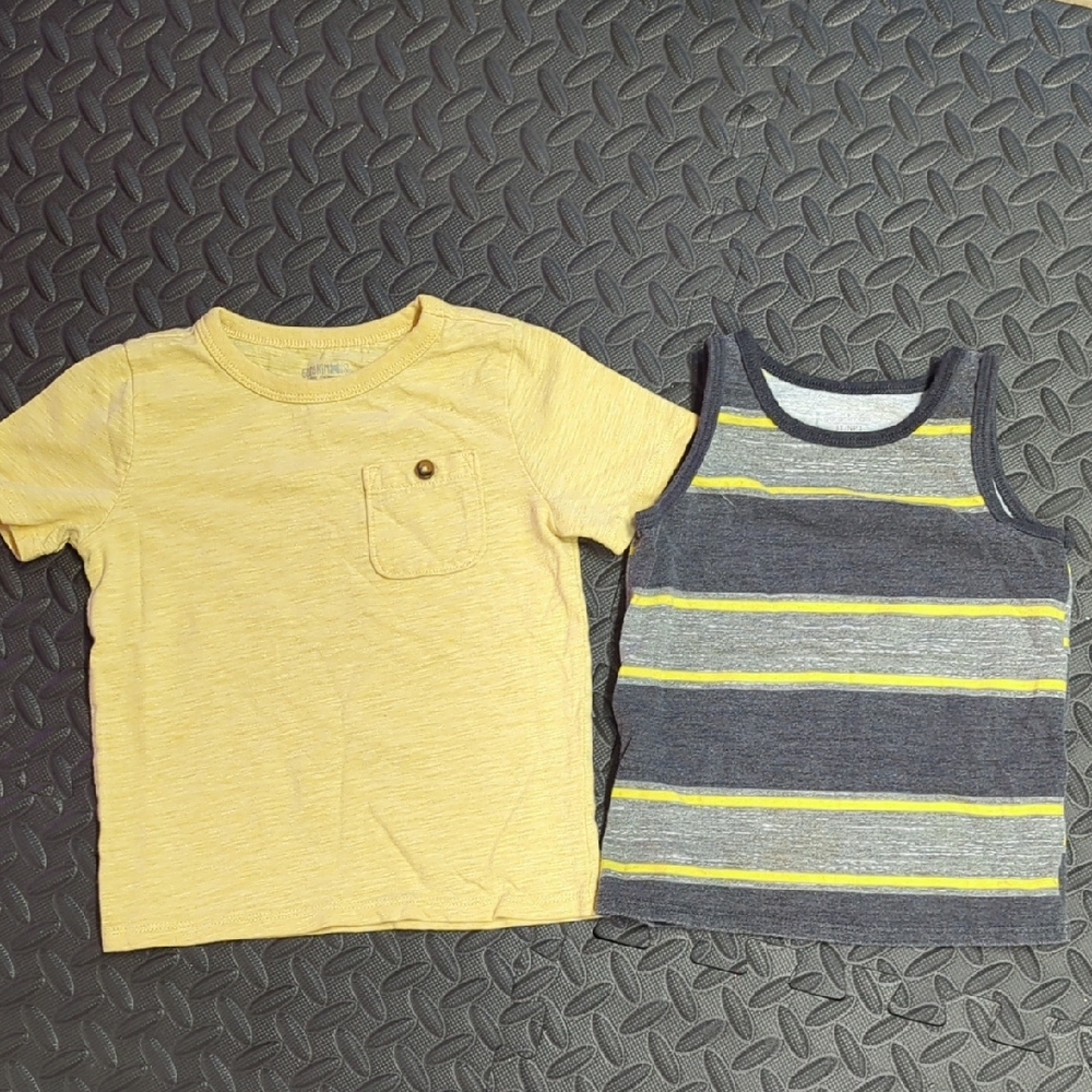 Garanimals 3T Yellow and Gray Kids Shirt Set